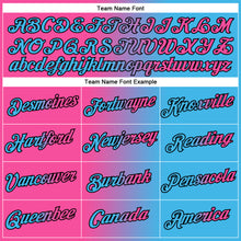 Load image into Gallery viewer, Custom Sky Blue Pink-Black Gradient Fashion Performance T-Shirt