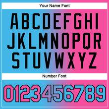 Load image into Gallery viewer, Custom Sky Blue Pink-Black Gradient Fashion Performance T-Shirt