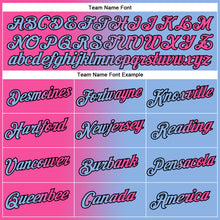 Charger l'image dans la galerie, Custom Light Blue Pink-Black Gradient Fashion Performance T-Shirt