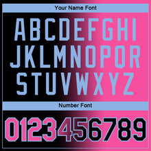 Laden Sie das Bild in den Galerie-Viewer, Custom Black Pink-Light Blue Gradient Fashion Performance T-Shirt