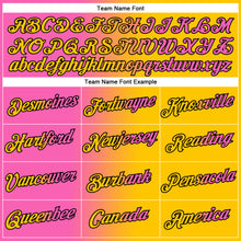 Laden Sie das Bild in den Galerie-Viewer, Custom Yellow Pink-Black Gradient Fashion Performance T-Shirt