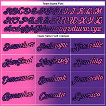 Загрузить изображение в средство просмотра галереи, Custom Purple Pink-Black Gradient Fashion Performance T-Shirt