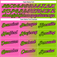 Laden Sie das Bild in den Galerie-Viewer, Custom Neon Green Pink-Black Gradient Fashion Performance T-Shirt