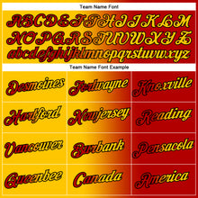 Load image into Gallery viewer, Custom Red Yellow-Black Gradient Fashion Performance T-Shirt