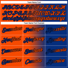 Laden Sie das Bild in den Galerie-Viewer, Custom Royal Orange-Black Gradient Fashion Performance T-Shirt