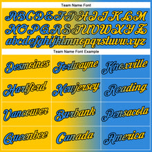 Загрузить изображение в средство просмотра галереи, Custom Powder Blue Yellow-Black Gradient Fashion Performance T-Shirt