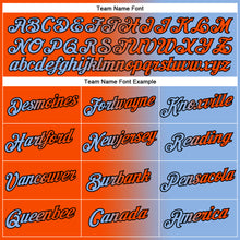 Charger l'image dans la galerie, Custom Light Blue Orange-Black Gradient Fashion Performance T-Shirt