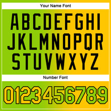 Laden Sie das Bild in den Galerie-Viewer, Custom Neon Green Yellow-Black Gradient Fashion Performance T-Shirt