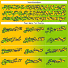 Laden Sie das Bild in den Galerie-Viewer, Custom Neon Green Yellow-Navy Gradient Fashion Performance T-Shirt