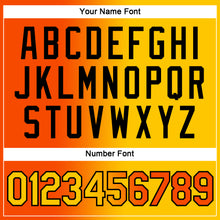 Laden Sie das Bild in den Galerie-Viewer, Custom Orange Yellow-Black Gradient Fashion Performance T-Shirt