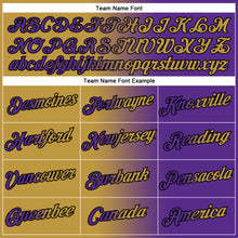 Загрузить изображение в средство просмотра галереи, Custom Purple Old Gold-Black Gradient Fashion Performance T-Shirt