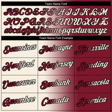 Load image into Gallery viewer, Custom Maroon Cream-Black Gradient Fashion Performance T-Shirt