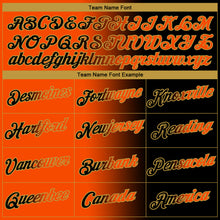 Laden Sie das Bild in den Galerie-Viewer, Custom Black Orange-Old Gold Gradient Fashion Performance T-Shirt