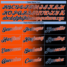 Laden Sie das Bild in den Galerie-Viewer, Custom Black Orange-Light Blue Gradient Fashion Performance T-Shirt