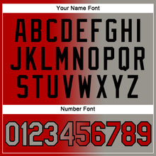 Charger l'image dans la galerie, Custom Red Gray-Black Gradient Fashion Performance T-Shirt