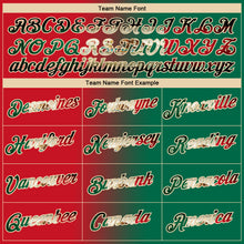 Laden Sie das Bild in den Galerie-Viewer, Custom Red Vintage Mexican Flag Kelly Green-City Cream Gradient Fashion Performance T-Shirt