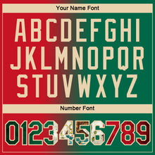 Laden Sie das Bild in den Galerie-Viewer, Custom Red Vintage Mexican Flag Kelly Green-City Cream Gradient Fashion Performance T-Shirt