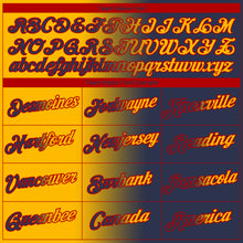 Charger l'image dans la galerie, Custom Navy Gold-Red Gradient Fashion Performance T-Shirt