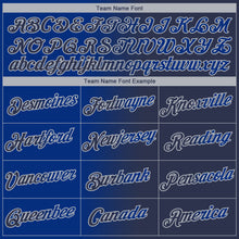 Charger l'image dans la galerie, Custom Navy Royal-Gray Gradient Fashion Performance T-Shirt