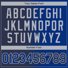 Charger l'image dans la galerie, Custom Navy Royal-Gray Gradient Fashion Performance T-Shirt