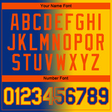 Load image into Gallery viewer, Custom Royal Yellow-Orange Gradient Fashion Performance T-Shirt