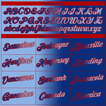 Load image into Gallery viewer, Custom Royal Light Blue-Red Gradient Fashion Performance T-Shirt