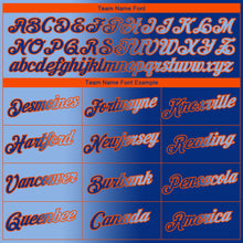 Load image into Gallery viewer, Custom Royal Light Blue-Orange Gradient Fashion Performance T-Shirt