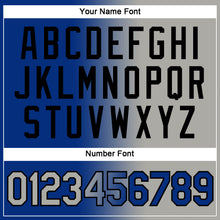 Load image into Gallery viewer, Custom Royal Gray-Black Gradient Fashion Performance T-Shirt