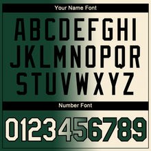 Load image into Gallery viewer, Custom Green Cream-Black Gradient Fashion Performance T-Shirt