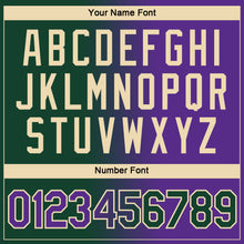 Load image into Gallery viewer, Custom Green Purple-Cream Gradient Fashion Performance T-Shirt