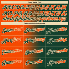Load image into Gallery viewer, Custom Green Orange-Cream Gradient Fashion Performance T-Shirt
