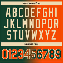 Load image into Gallery viewer, Custom Green Orange-Cream Gradient Fashion Performance T-Shirt