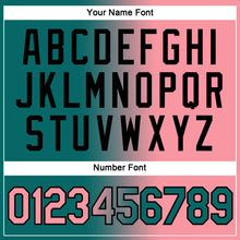 Load image into Gallery viewer, Custom Teal Medium Pink-Black Gradient Fashion Performance T-Shirt