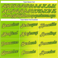 Load image into Gallery viewer, Custom Neon Yellow Neon Green-Navy Gradient Fashion Performance T-Shirt