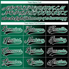 Charger l'image dans la galerie, Custom Black Kelly Green-White Gradient Fashion Hockey Lace Neck Jersey