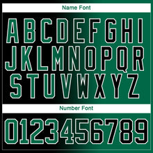 Charger l'image dans la galerie, Custom Black Kelly Green-White Gradient Fashion Hockey Lace Neck Jersey
