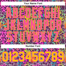 Charger l'image dans la galerie, Custom Graffiti Pattern Gold-Pink 3D Colorful Leopard Performance T-Shirt