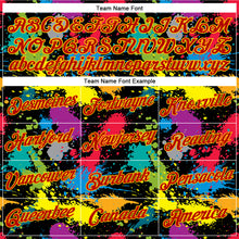 Charger l'image dans la galerie, Custom Graffiti Pattern Red-Gold 3D Colorful Splattered Messy Art Ink Paintbrush Drawing Performance T-Shirt