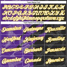 Charger l'image dans la galerie, Custom Graffiti Pattern Black Purple-Gold Scratch 3D Performance T-Shirt