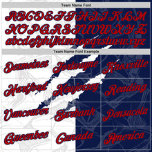 Charger l'image dans la galerie, Custom Graffiti Pattern Red-Navy Scratch 3D Performance T-Shirt