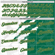 Charger l'image dans la galerie, Custom Graffiti Pattern Kelly Green-Old Gold Scratch 3D Performance T-Shirt