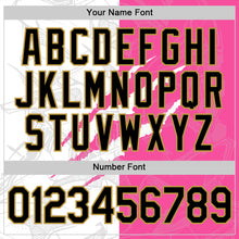 Загрузить изображение в средство просмотра галереи, Custom Graffiti Pattern Black Pink-Old Gold Scratch 3D Performance T-Shirt