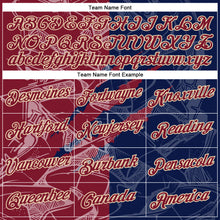 Charger l'image dans la galerie, Custom Graffiti Pattern Crimson Navy-Cream Scratch 3D Performance T-Shirt