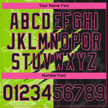 Load image into Gallery viewer, Custom Stitched Graffiti Pattern Black Neon Green-Pink 3D Scratch Sports Pullover Sweatshirt Hoodie