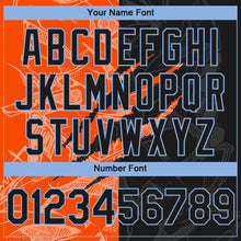 Load image into Gallery viewer, Custom Stitched Graffiti Pattern Black Orange-Light Blue 3D Scratch Sports Pullover Sweatshirt Hoodie