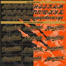 Load image into Gallery viewer, Custom Stitched Graffiti Pattern Black Orange-Old Gold 3D Scratch Sports Pullover Sweatshirt Hoodie