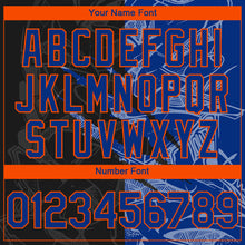 Load image into Gallery viewer, Custom Stitched Graffiti Pattern Black Royal-Orange 3D Scratch Sports Pullover Sweatshirt Hoodie