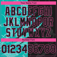 Load image into Gallery viewer, Custom Stitched Graffiti Pattern Black Aqua-Pink 3D Scratch Sports Pullover Sweatshirt Hoodie