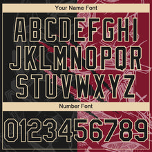 Load image into Gallery viewer, Custom Stitched Graffiti Pattern Black Crimson-City Cream 3D Scratch Sports Pullover Sweatshirt Hoodie