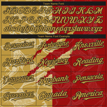 Load image into Gallery viewer, Custom Stitched Graffiti Pattern Old Gold-Red 3D Scratch Sports Pullover Sweatshirt Hoodie